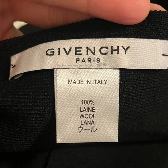 Givenchy Black Wool Scarf - Picture 2 of 4